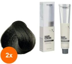 Maxima Set 2 x Vopsea Profesionala de Par Maxima, 4.01 Saten Rece, 100 ml