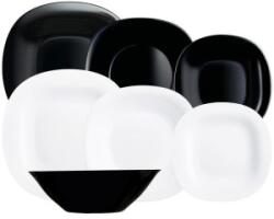 Luminarc Serviciu de Masa Carine, Alb / Negru, 19 Piese, Luminarc (MRK-502627)