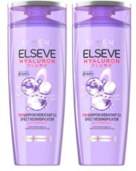Elseve Set 2 x 250 ml Sampon Hidratant L'Oreal Paris Elseve Hyaluron Plump pentru Par Deshidratat