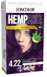 LONCOLOR Vopsea de Par Permanenta Loncolor Hempstyle cu Ulei de Canabis, 4.22 Violet Intens, 100 ml