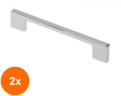 Ideal Feroluc Set 2 x Maner Model B0014, 128 mm, Finisaj Crom Lucios (EDI-2xIFR-18284)