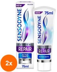 Sensodyne Set 2 x Pasta de Dinti Sensodyne Clinical Repair Active White, pentru Sensibilitate Dentara, 75 ml (ROC-2xCOR1020644MF)