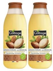 Cottage Set 2 x Gel de Dus Cottage cu Ulei de Argan, 560 ml