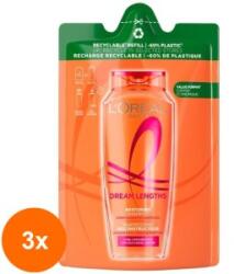 Elseve Set 3 x Rezerva Sampon L'Oreal Paris Elseve Dream Long, pentru Par Lung si Deteriorat, 250 ml