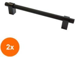 Ideal Feroluc Set 2 x Maner Model Kaira, 320 mm, Finisaj Negru Mat (EDI-2xIFR-18571)