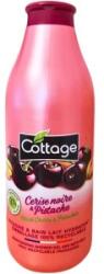 Cottage Gel de Dus si Lapte de Baie Cottage cu Cirese Negre si Fistic, 750 ml
