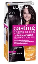 L'Oréal Vopsea de Par Semi-Permanenta fara Amoniac L'Oreal Paris Casting Creme Gloss 200 Negru Abanos, 180 ml