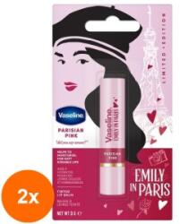 Vaseline Set 2 x Balsam de Buze Vaseline Emily In Paris, Pink Parisian, 3 g (ROC-2xCOR1020693MF)
