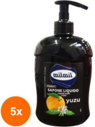MilMil Set 5 x Sapun Lichid Mil Mil Yuzu, 500 ml