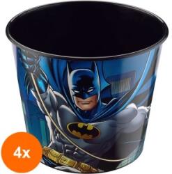 Tuffex Set 4 x Cutie din Plastic pentru Popcorn, 17 x 17 x 14 cm, 2.1 l, TP521/Batman, Tuffex (GUJ-4xTP521/BATMAN)