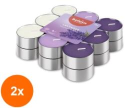 Bolsius Set 2 x 18 Lumanari Pastila Bolsius, Lavanda, Timp Ardere 3.5 Ore, Multicolore (GIL-2xLCA-PBA18N-77-LAV)