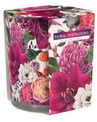 LCA Lumanare Parfumata in Pahar Imprimat, Floral Inspiration, 22 Ore (LCA-SN72S-30)