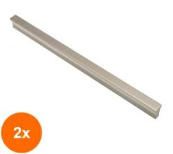 Ideal Feroluc Set 2 x Maner Model 806, 256 mm, Finisaj Aluminiu (EDI-2xIFR-77201)