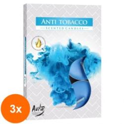 LCA Set 3 x 6 Lumanari Pastila, Anti - Tabac, 4 Ore (GIL-3xLCA-P15-69)
