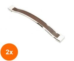 Ideal Feroluc Set 2 x Maner Model Safari, 160 mm, Finisaj Crom Lucios/Wenge (EDI-2xIFR-63640)