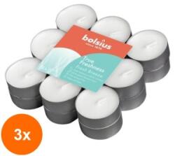 Bolsius Set 3 x 18 Lumanari Pastila Bolsius, Fresh Breeze, Timp de Ardere 4 Ore (GIL-3xLCA-TRU-PT18-31-TM)