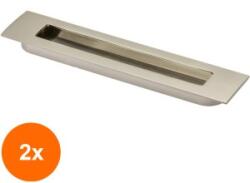Ideal Feroluc Set 2 x Maner Ingropat Model Serra, 160 mm, Finisaj Inox (EDI-2xIFR-34746)
