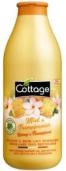 Cottage Gel Dus si Lapte de Baie Cottage, Miere si Frangipani, 750 ml