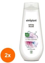 elmiplant Set 2 x Gel de Dus Crema Elmiplant cu Mosc Alb, 750 ml