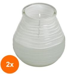 Bolsius Set 2 x Lumanare Bolsius pentru Gradina Patiolight 94 x 91 mm - Alb (GIL-2xLCA-LG-94/91-02-A)