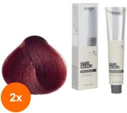Maxima Set 2 x Vopsea Profesionala de Par Maxima, 6.66 Roscat Inchis Intens, 100 ml