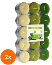 LCA Set 2 x 30 Lumanari Pastila, 4 Ore, Ceai Verde (GIL-2xLCA-P30-83)