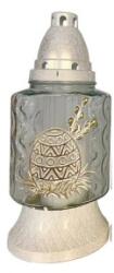 LCA Candela din Sticla cu Decoratiuni de Pasti, Iepure, Pui si Miel (LCA-PB-419-GOLD-MIX)