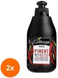 Cottage Set 2 x Gel de Dus si Sampon de Par Cottage Wooded Pepper, Barbati, 250 ml