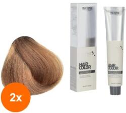 Maxima Set 2 x Vopsea Profesionala de Par Maxima, 9.99 Blond Migdala, 100 ml