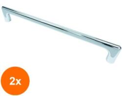 Ideal Feroluc Set 2 x Maner Model Kupa, 192 mm, Finisaj Crom Lucios (EDI-2xIFR-18460)