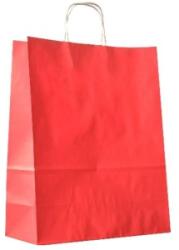 Bisbags Pungi Natur Colorate Rosii, 20 x 9 x 25 cm, 100 Bucati (BBG-PK604)
