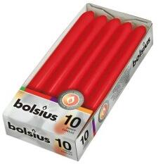 Bolsius Lumanare Cilindrica Bolsius, Timp Ardere 6 Ore, Rosie, 10 Bucati (LCA-CIB-10-241-Long)