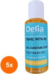 Delia Cosmetics Set 5 x Gel Dus Delia, Travel With Me, 50 ml