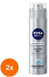 Nivea Men Set 2 x Gel de Ras Silver Protect Nivea Men 200 ml