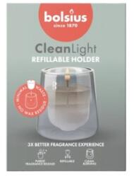 Bolsius Suport si Lumanare, Chiparos si Chihlimbar, CleanLight Bolsius, Parafina Parfumata (LCA-BO-CL-KIT-01)