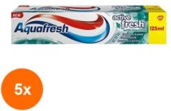 Aquafresh Set 5 x Pasta de Dinti Aquafresh Active Fresh, 125ml (ROC-5xDVIM000025)