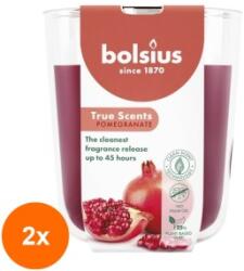 Bolsius Set 2 x Lumanare Parfumata in Pahar, Rodie, Bolsius, 97 x 85 mm (GIL-2xLCA-TRU-LP-97-85-15)