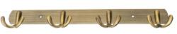 Z-tools Cuier cu 4 Agatatori, Metal, Lungime 34.5 cm, Auriu (ZLN-ZTS8141) Agatator cuier