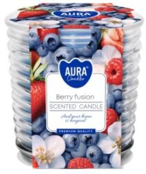 AURA Lumanare Parfumata in Pahar Spirala, Berry Fusion, Timp de Ardere 28 Ore, Aura (LCA-SNW80-1-453)