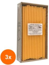 LCA Set 3 x Lumanari Menaj Portocalii, Cilindrice, 1000 g (GIL-3xLCA-LCA-KT1-G)