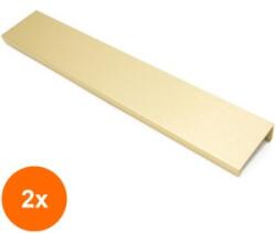 Ideal Feroluc Set 2 x Maner Model Hexis, 192 mm, Finisaj Auriu Mat (EDI-2xIFR-41591)