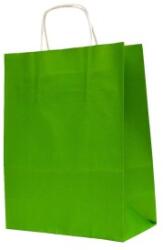 Bisbags Pungi din Hartie cu Manere, Verde Deschis, Interior Alb, 25 x 14 x 30 cm, 100 Bucati (BBG-PK561)