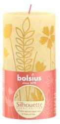 Bolsius Lumanare Stalp Bolsius, Galben, 130 x 68 mm (LCA-STR-130/68-14BY)