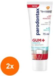 Parodontax Set 2 x Pasta de Dinti Parodontax Gum Breath and Sensitivity Whitening, cu Fluor, 75 ml (ROC-2xMAG1018412TS)