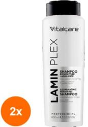 Vitalcare Set 2 x Sampon pentru Par Deteriorat Vitalcare Laminplex, 400 ml