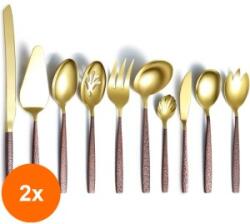 Berglander Set 2 x 10 Tacamuri, 18/0 Inox, Auriu/Maro, Berglander (GUJ-2xCTABG10) Tacam