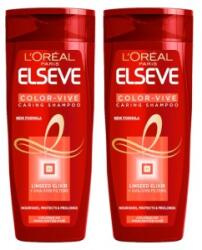 Elseve Pachet Promo 2 x 400 ml Sampon L'Oreal Paris Elseve Color Vive, pentru Par Vopsit
