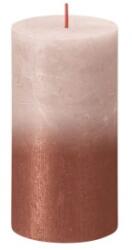 Bolsius Lumanare Stalp Bolsius, Roz / Portocaliu, 130 x 68 mm (LCA-STR-130/68-104-SUN-MPK+AMB)