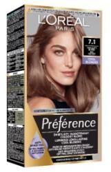 L'Oréal Vopsea de par permanenta cu amoniac L'Oreal Paris Preference 7.1 Island, 174 ml