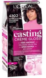 L'Oréal Vopsea de Par Semi-Permanenta fara Amoniac L'Oreal Paris Casting Creme Gloss 4102 Saten Glaciar, 180 ml